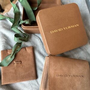 David Yurman Necklace Box with Pouch Packaging